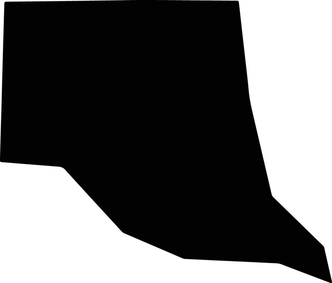 Sevier United States silhouette map vector