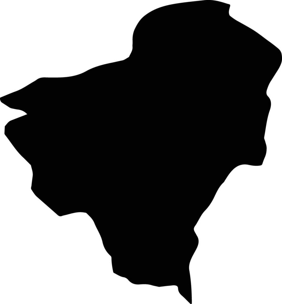 Seyitgazi Turkey silhouette map vector