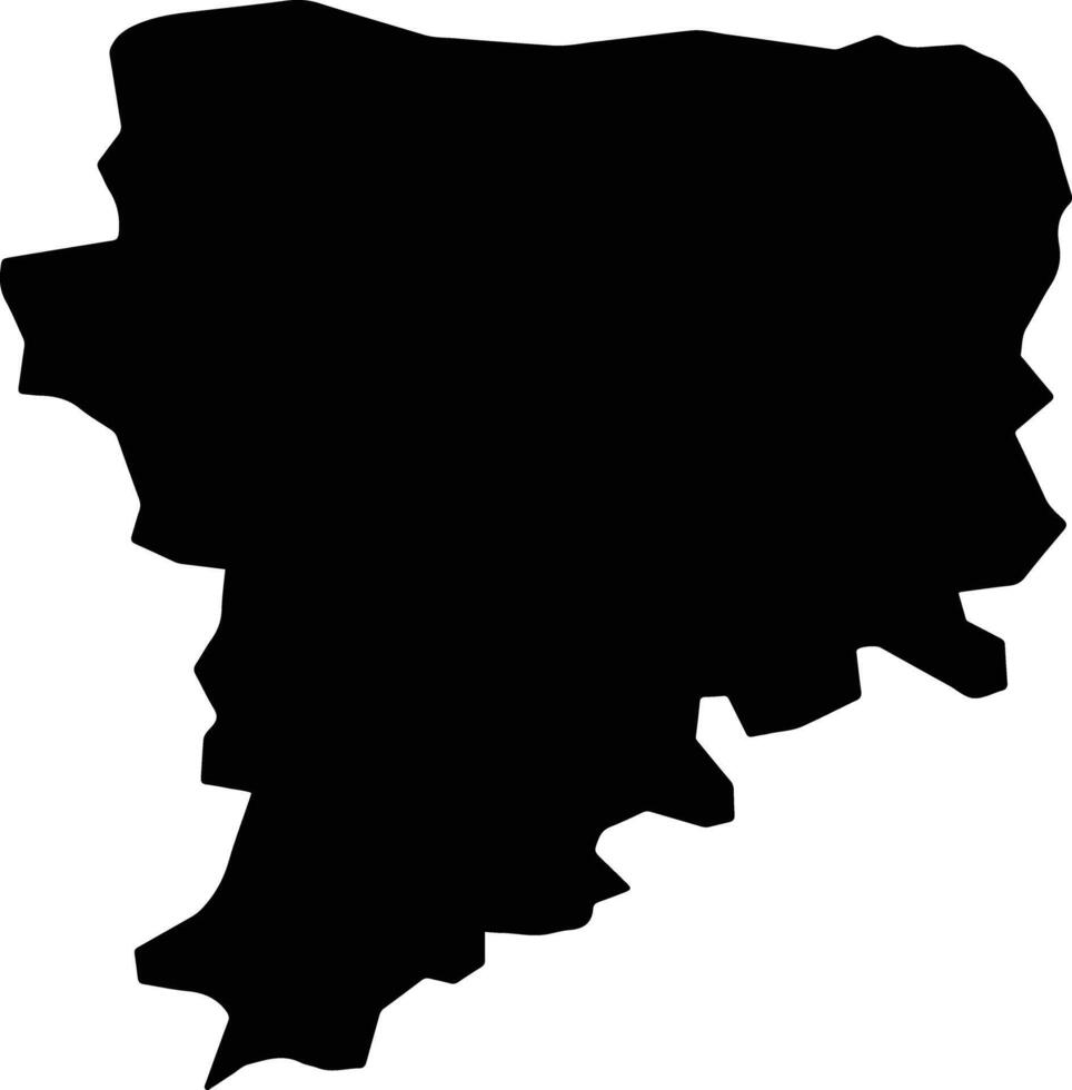 Seyhan Turkey silhouette map vector