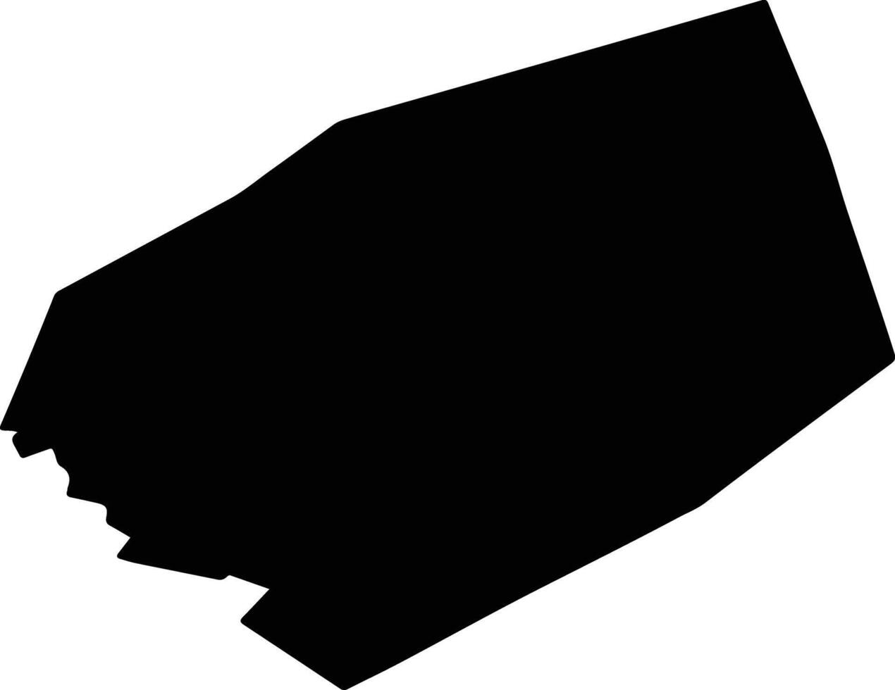 SFINTESTI Romania silhouette map vector