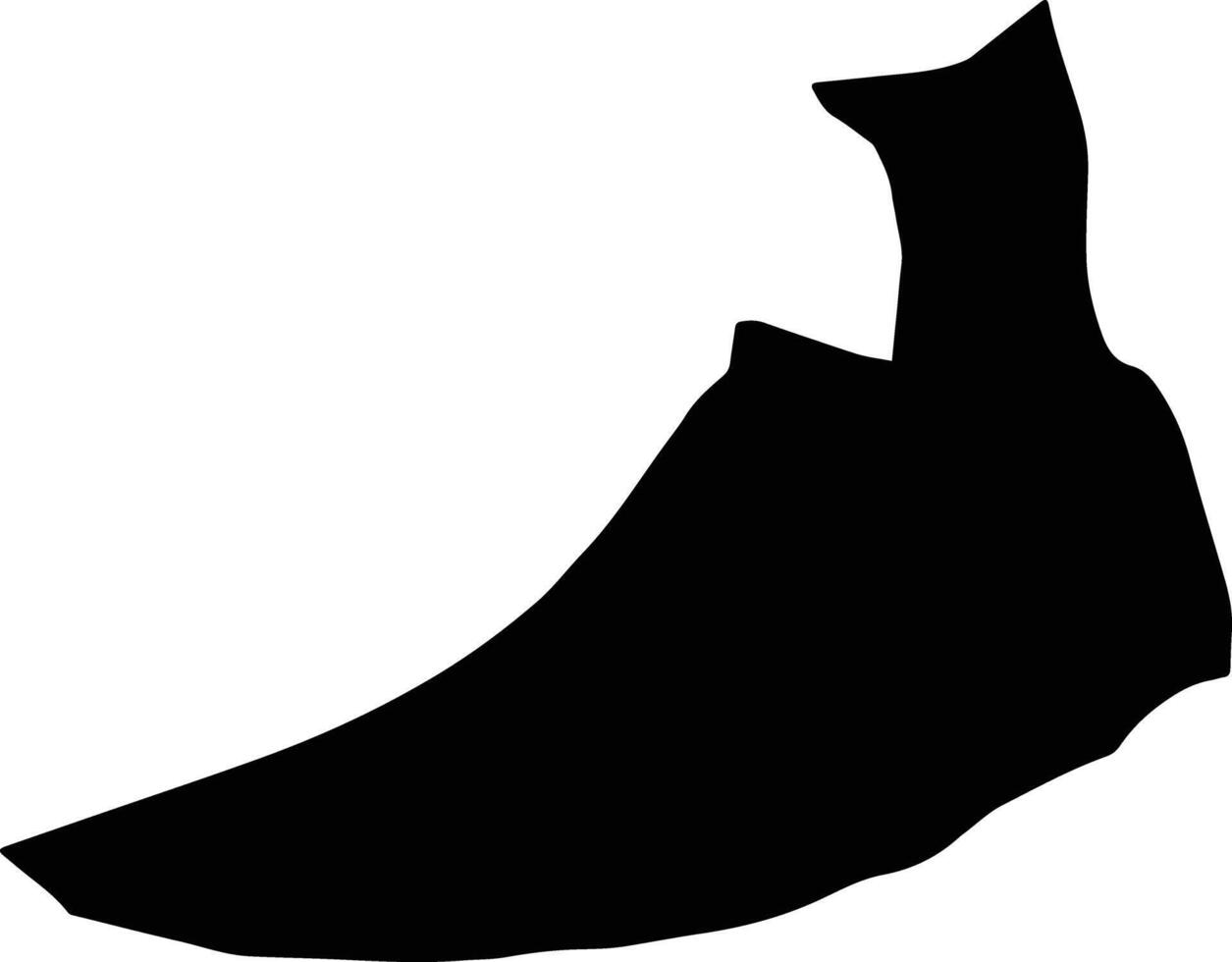 Shaft Iran silhouette map vector