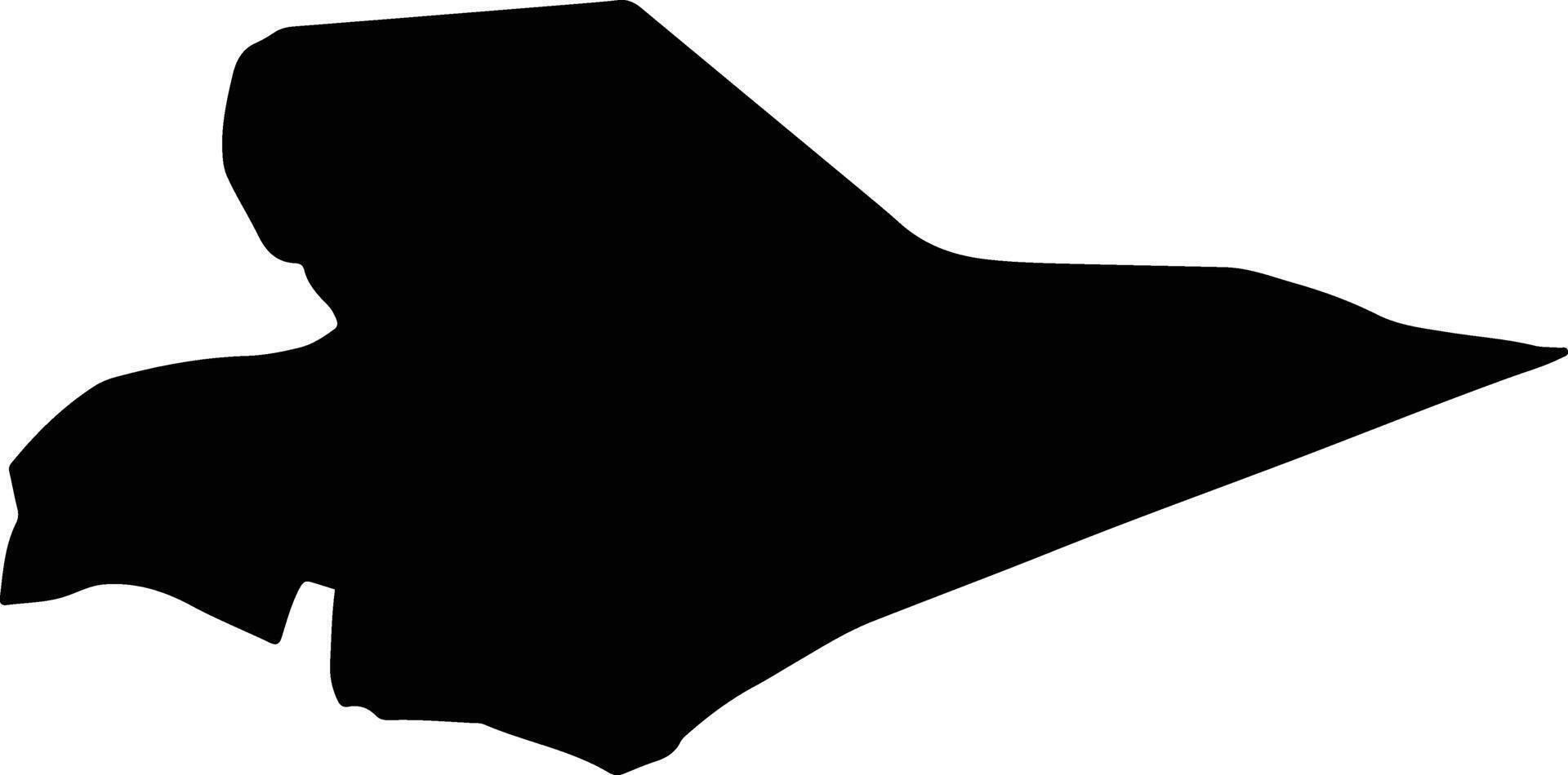 Shahba Syria silhouette map vector