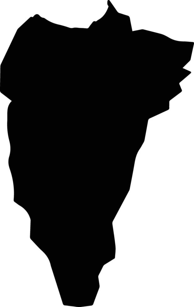 Shahri Buzurg Afghanistan silhouette map vector