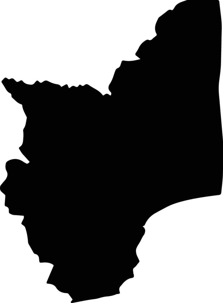 Shama Ghana silhouette map vector