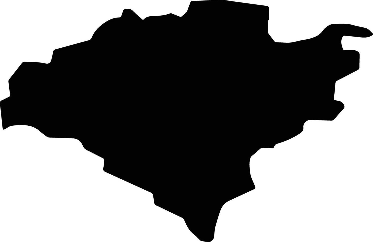 Shamilsky District Russia silhouette map vector