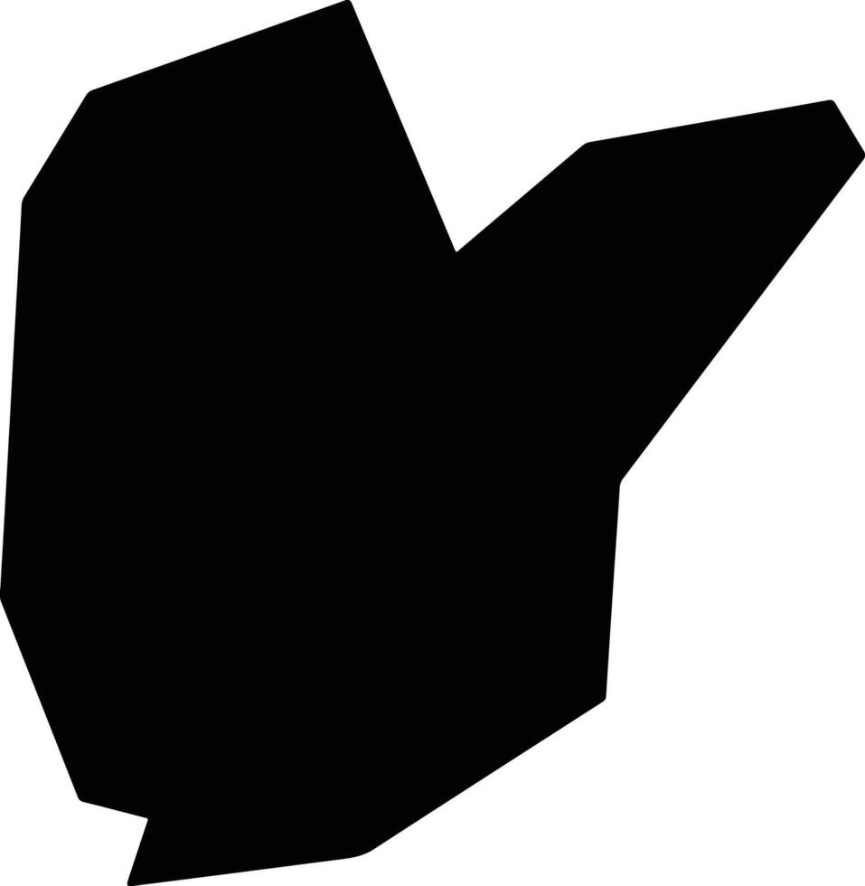 Shanghangxian China silhouette map vector