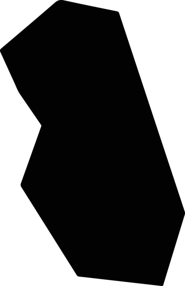 Shangyixian China silhouette map vector
