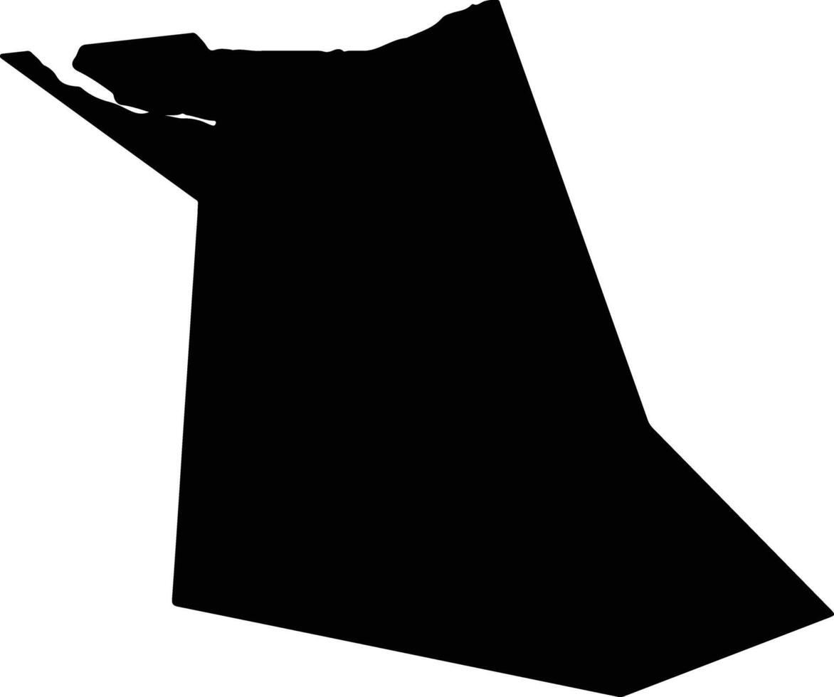 Shangyushi China silhouette map vector