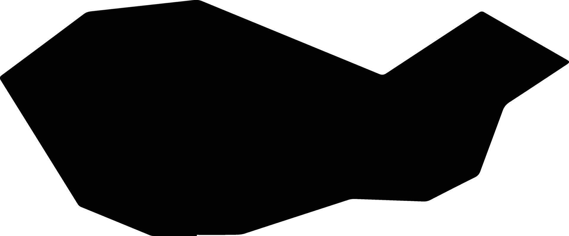 Shangzhixian China silhouette map vector