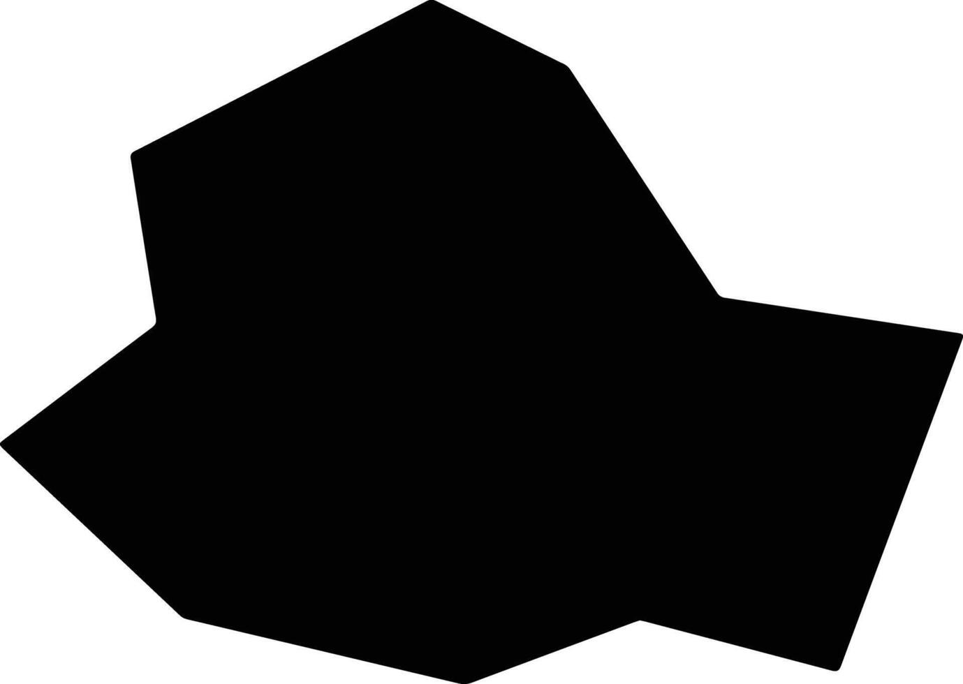 Shangzhoushi China silhouette map vector