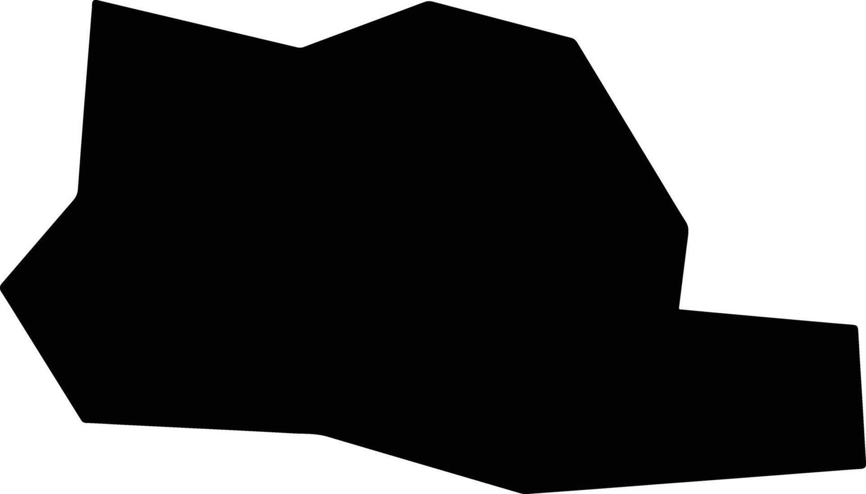Shanyangxian China silhouette map vector