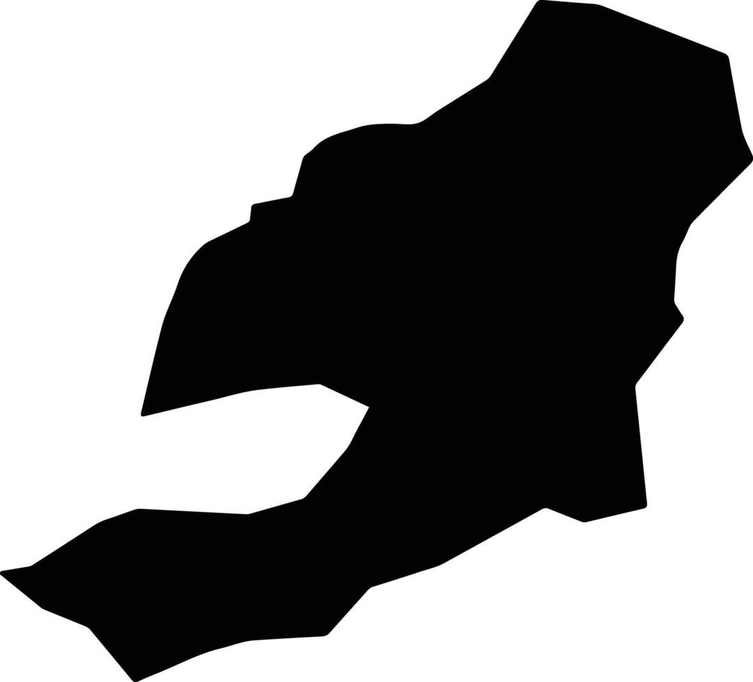 Shapa Bhutan silhouette map vector