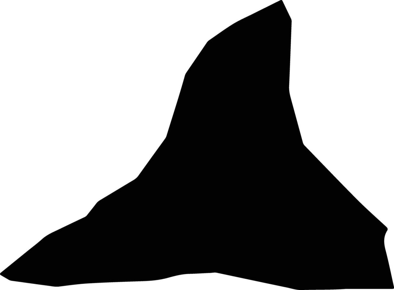 Sharan Afghanistan silhouette map vector