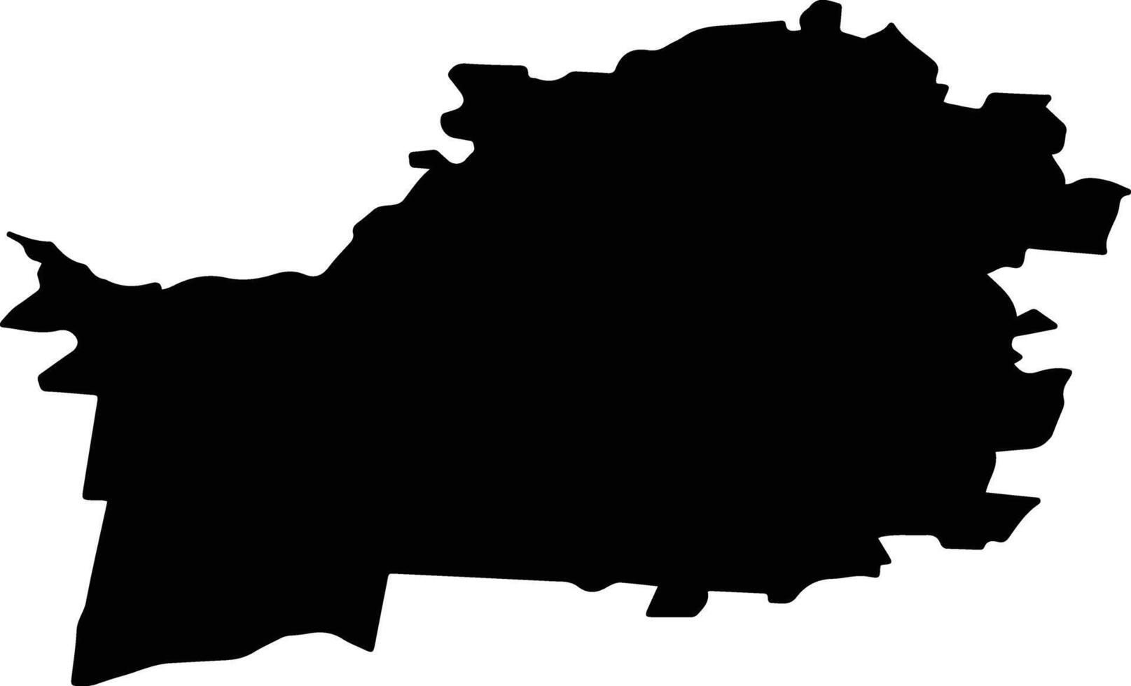 Sharangsky District Russia silhouette map vector
