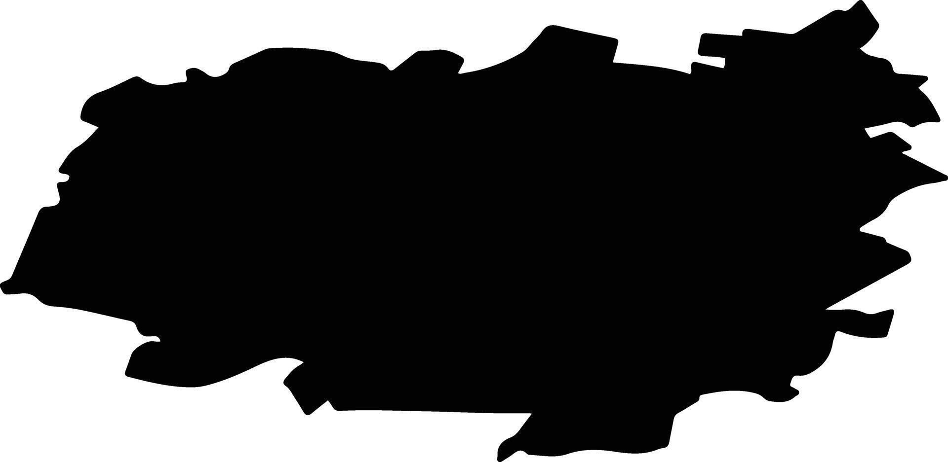 Sharansky District Russia silhouette map vector