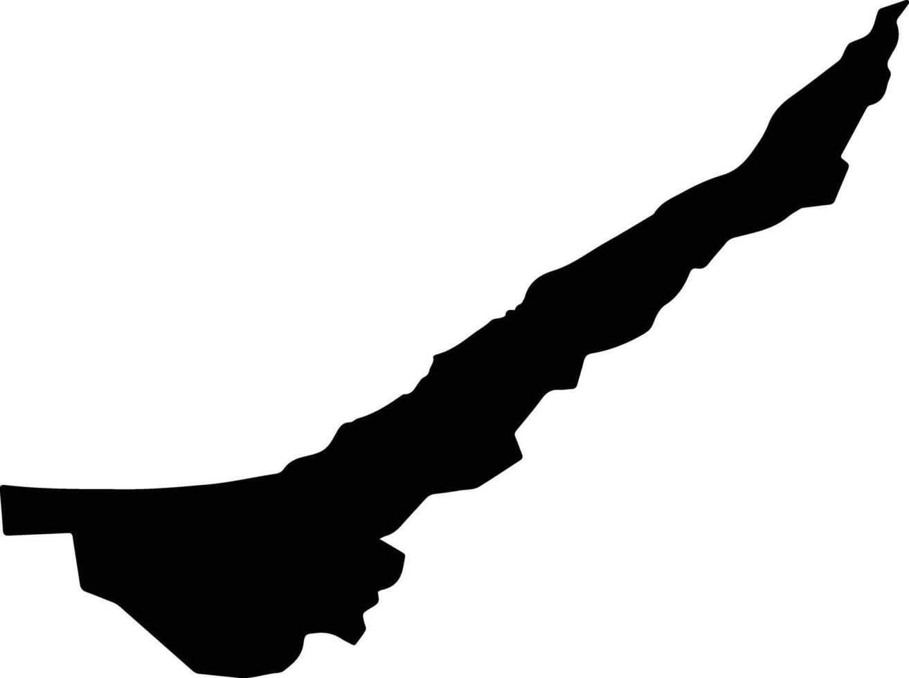 Shari Japan silhouette map vector