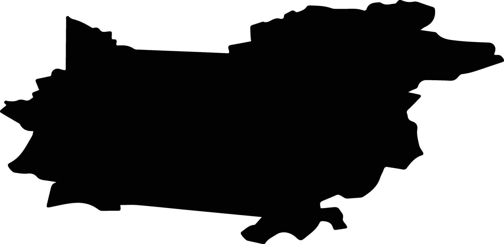 Sharkansky District Russia silhouette map vector