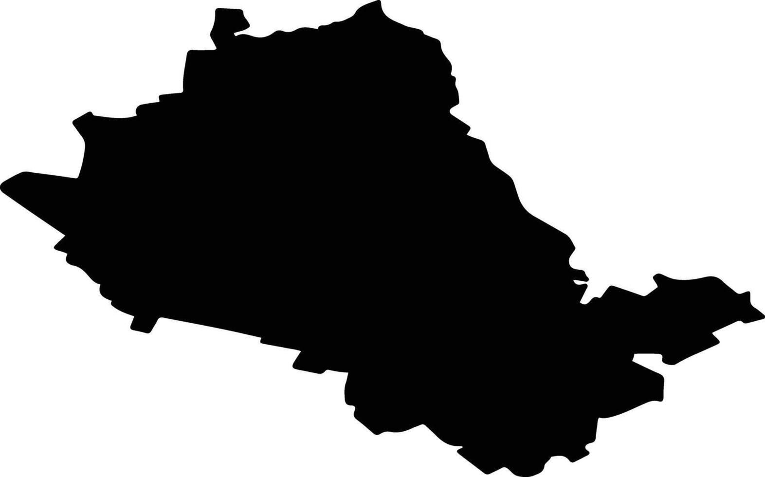 Sharlyksky District Russia silhouette map vector