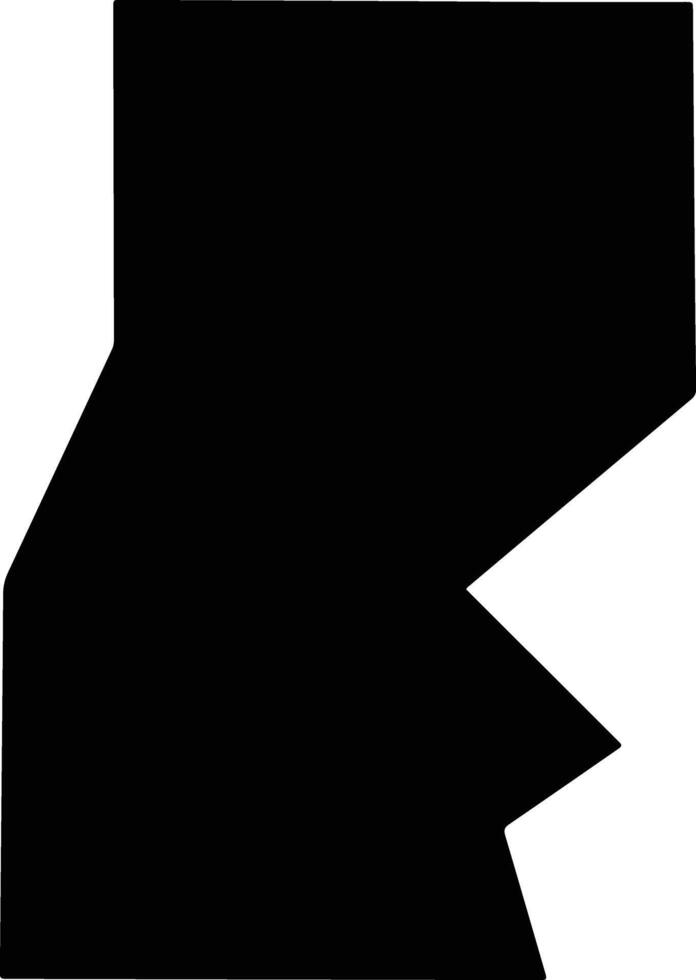 Sharkey United States silhouette map vector