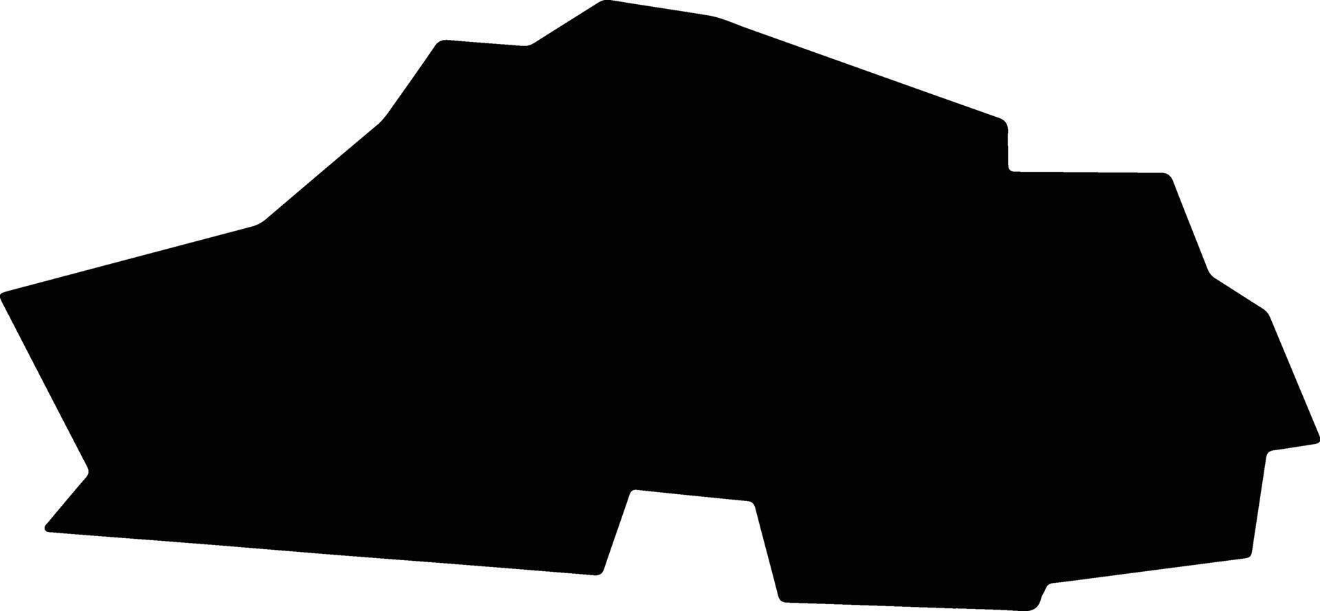 Sharya Russia silhouette map vector