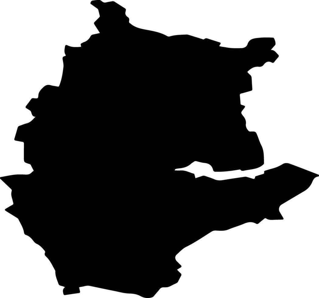 Shchigrovsky District Russia silhouette map vector