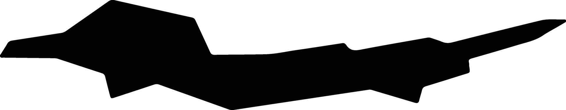 Shchigry Russia silhouette map vector