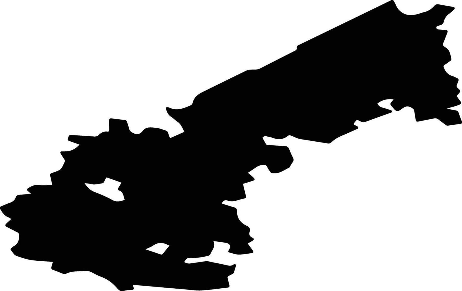 Shchyolkovsky District Russia silhouette map vector