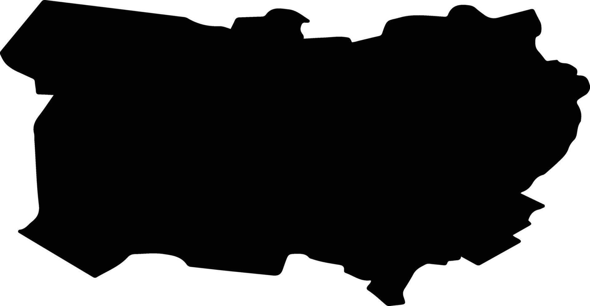 Shegarsky District Russia silhouette map vector