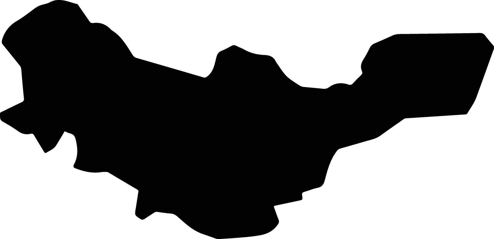 Sheikh Badr Syria silhouette map vector