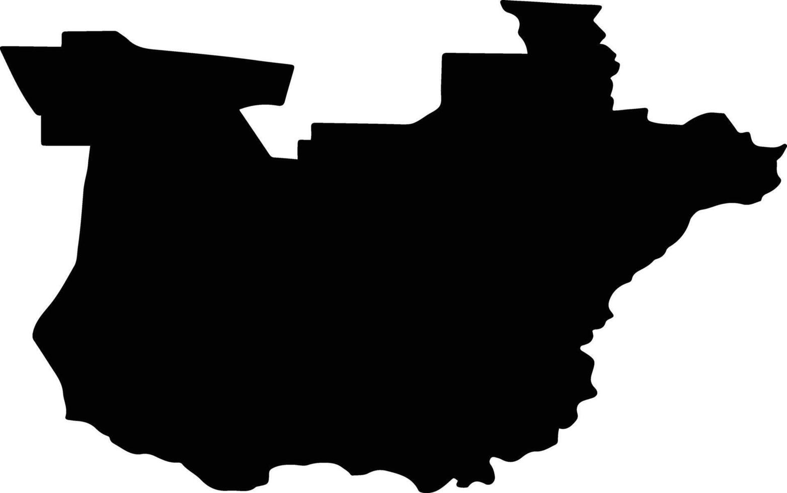 Shelkovskoy District Russia silhouette map vector