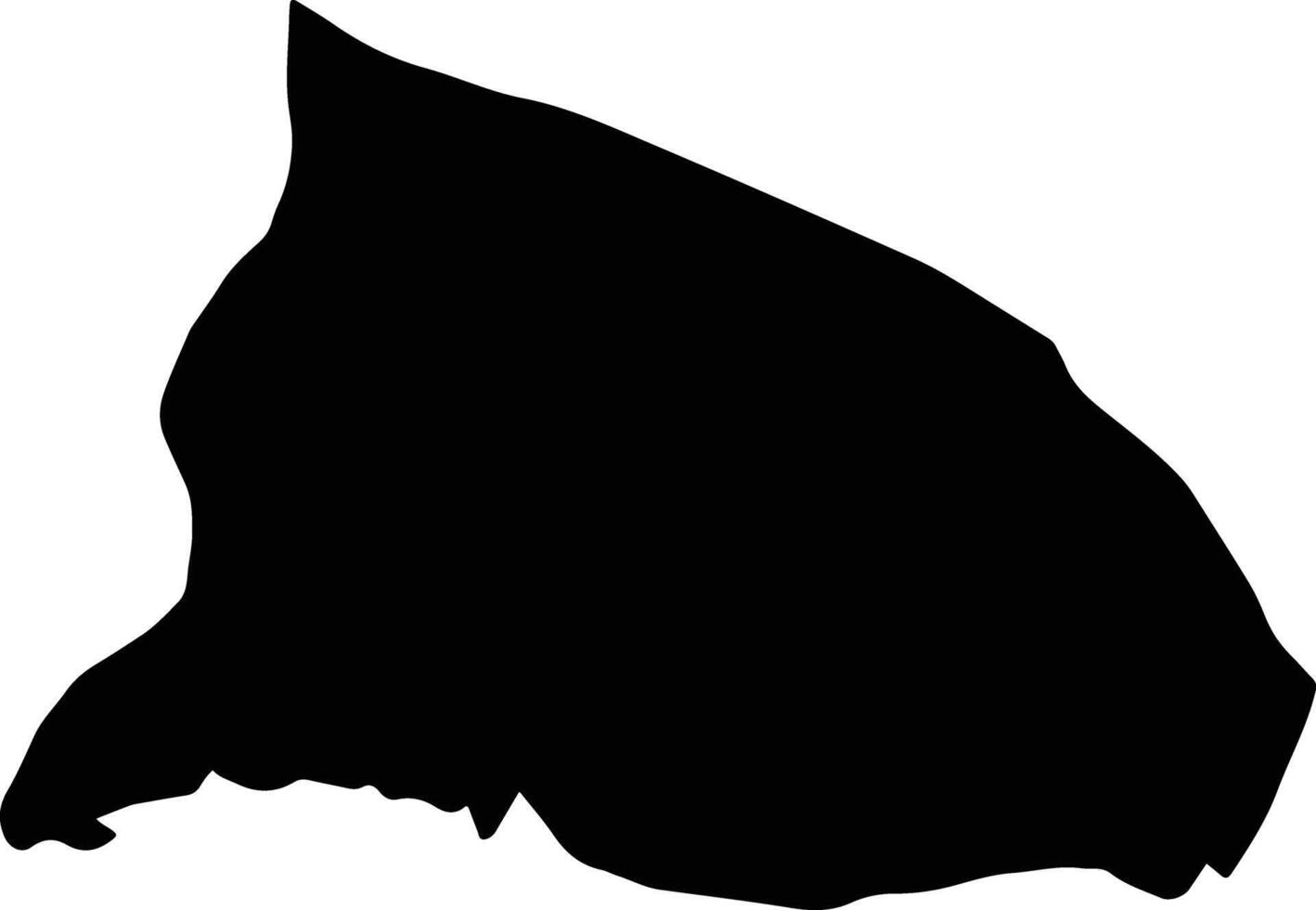 Shemiranat Iran silhouette map vector
