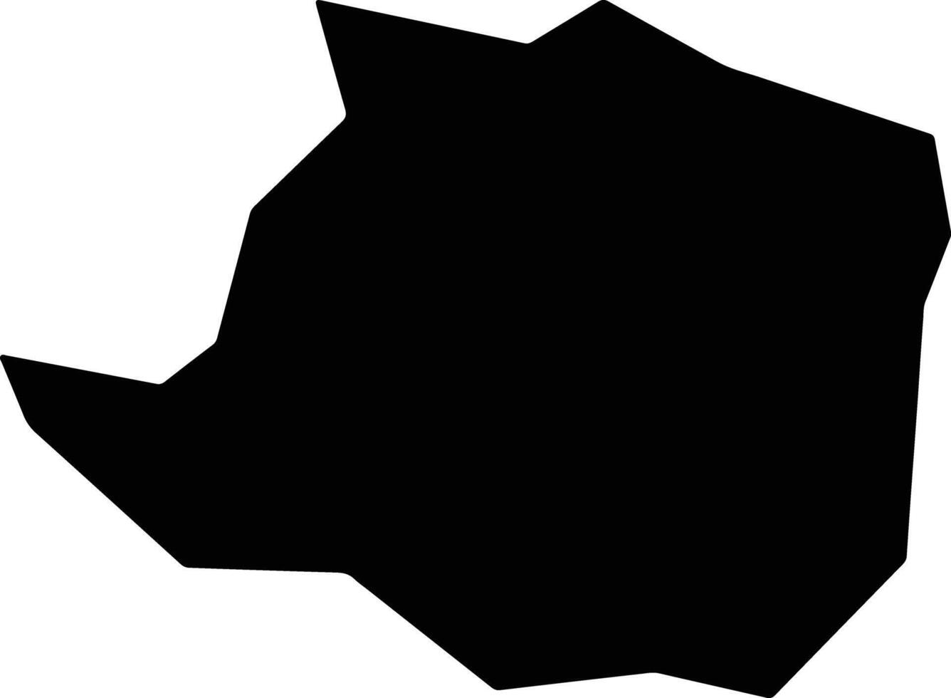 Shengdaxian China silhouette map vector
