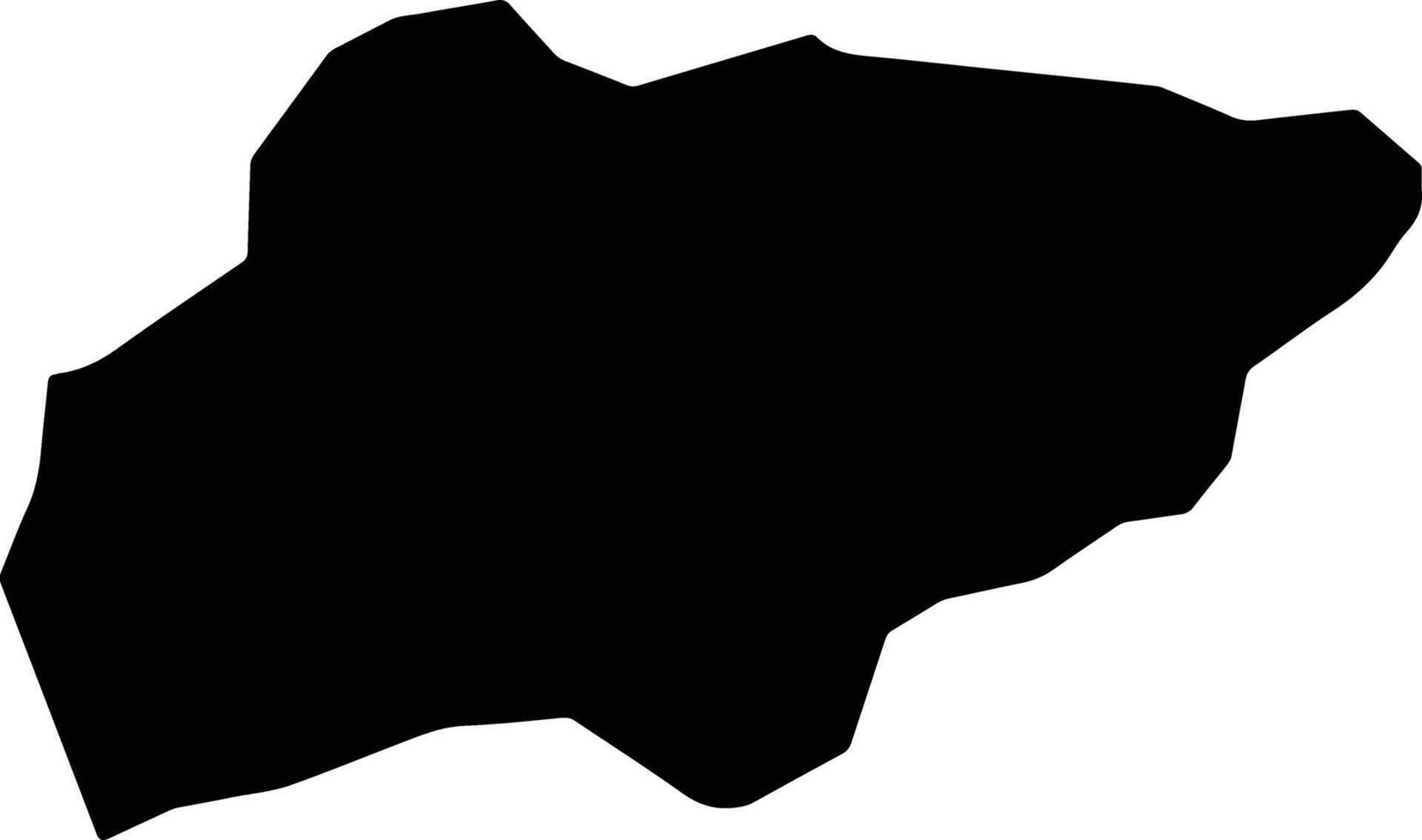 Shengabjimi Bhutan silhouette map vector