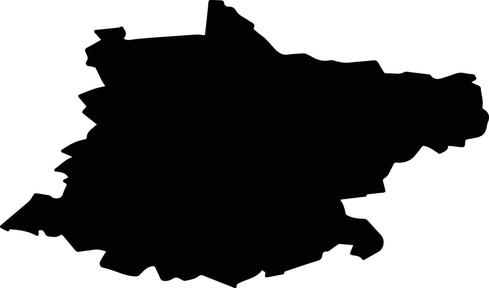 Shentalinsky District Russia silhouette map vector