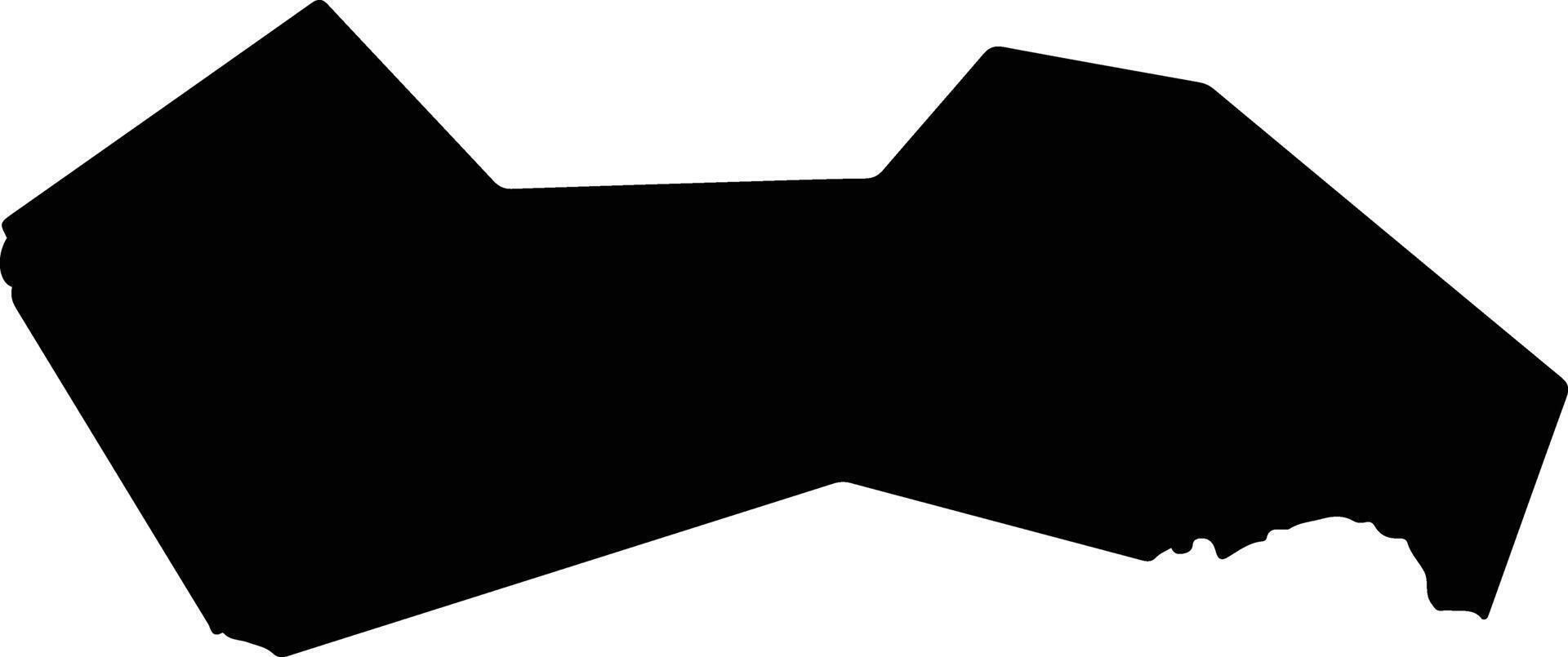 Shenzhenxian China silhouette map vector