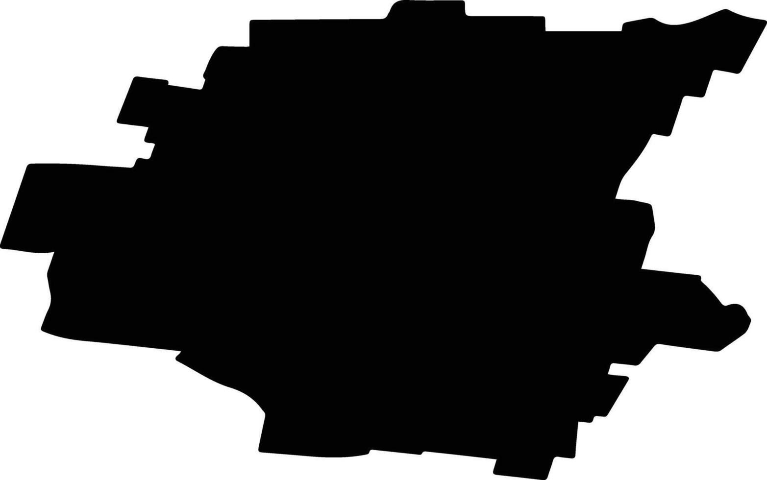 Sherbakulsky District Russia silhouette map vector