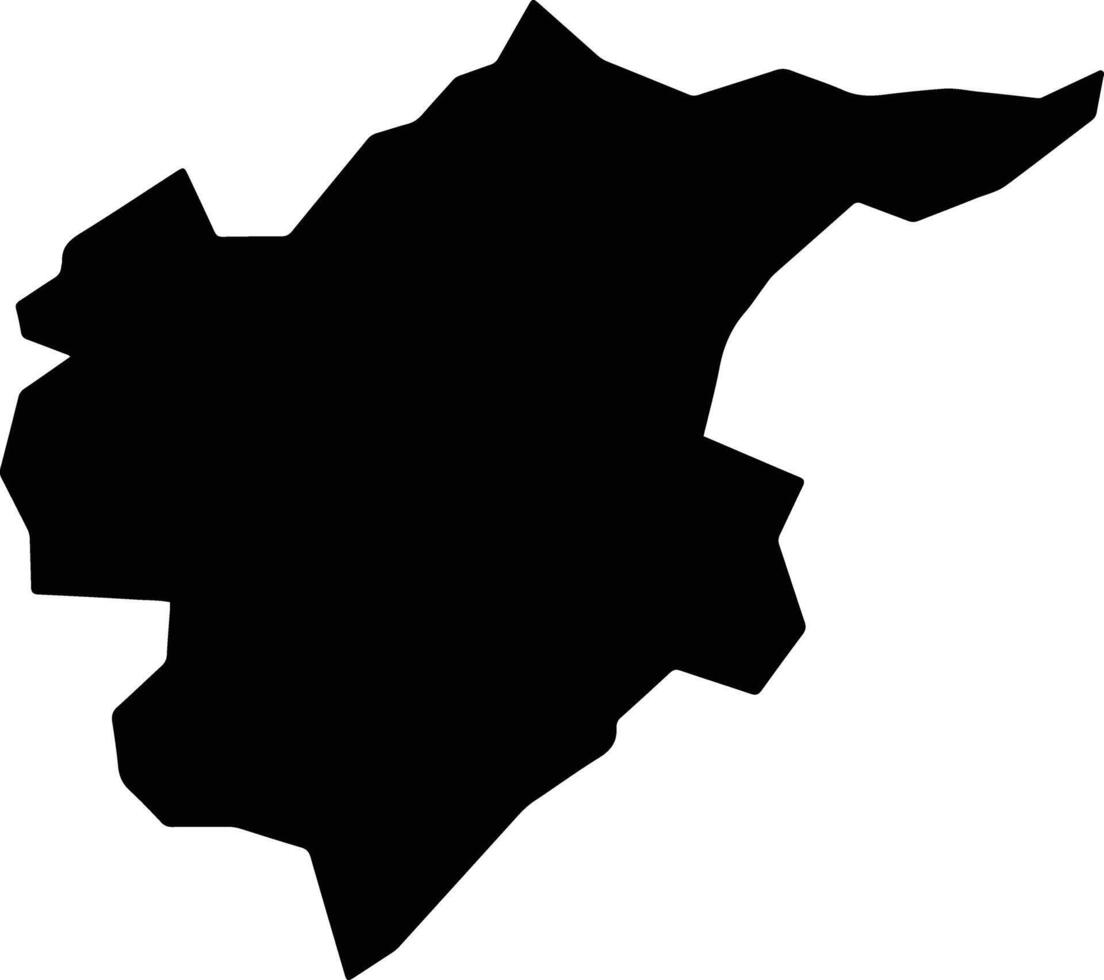 Sherzhong Bhutan silhouette map vector