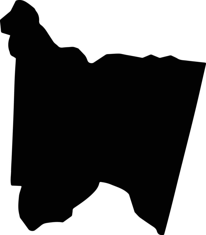 Sherwood Forest Jamaica silhouette map vector