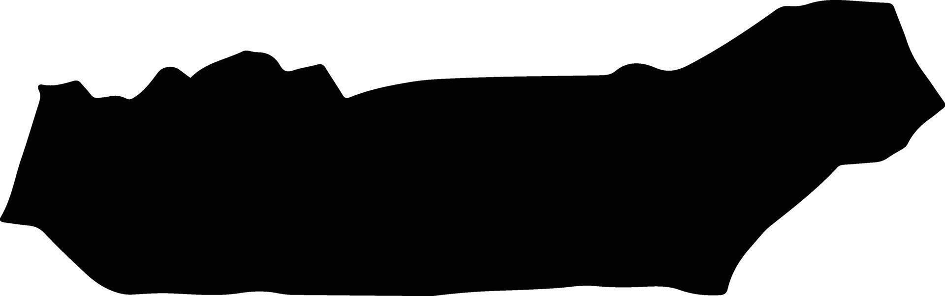 Shib Koh Afghanistan silhouette map vector