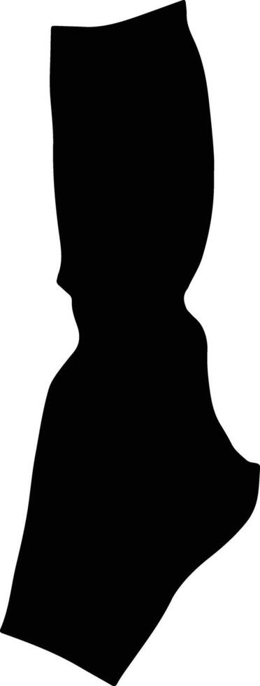 Shibam Yemen silhouette map vector