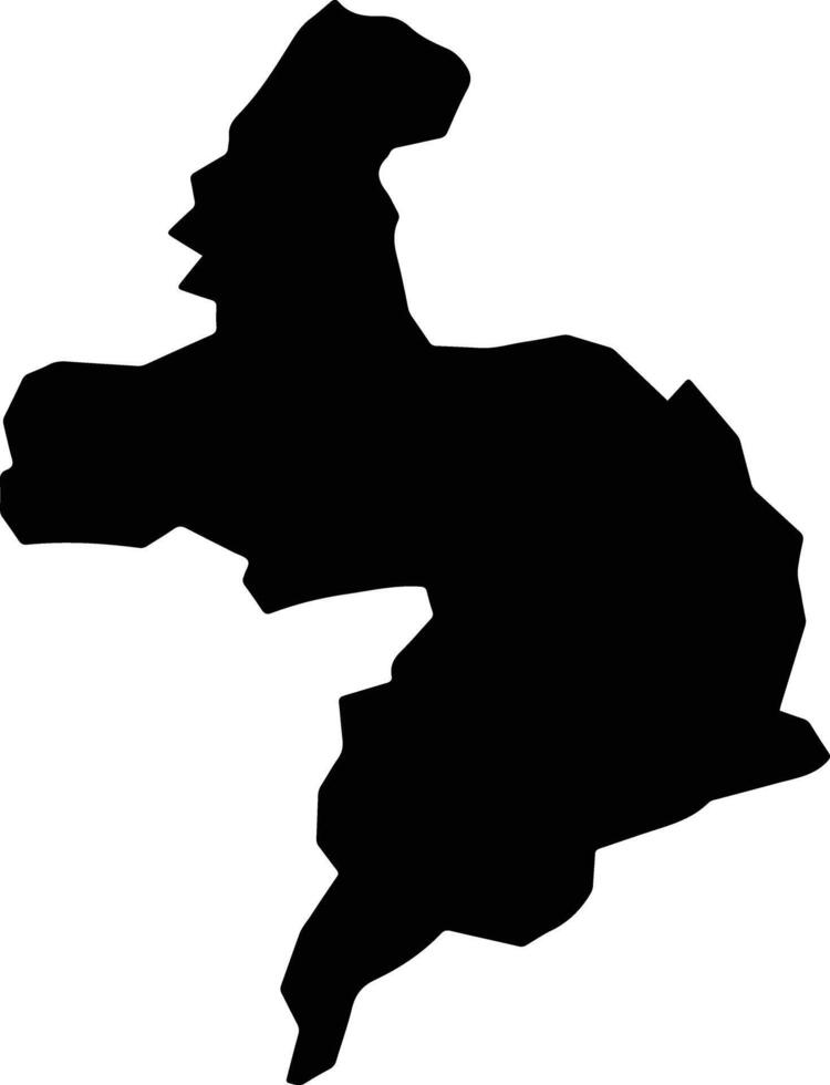 Shibar Afghanistan silhouette map vector