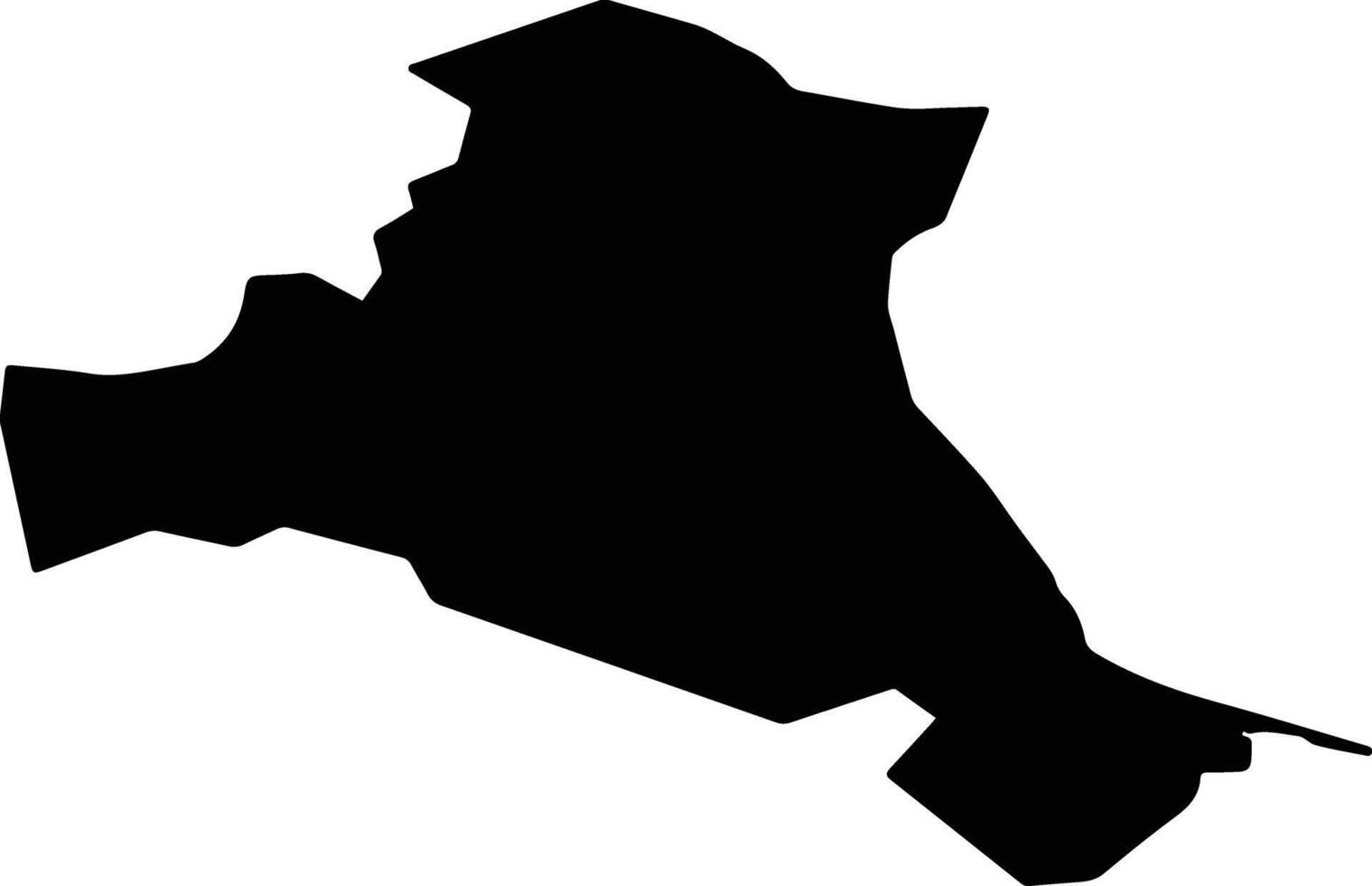 Shibetsu Japan silhouette map vector