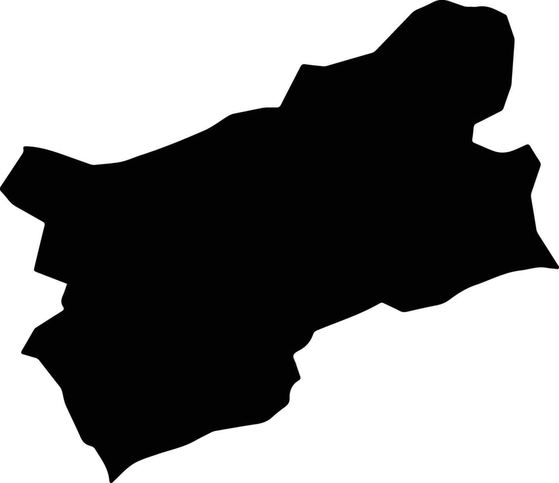 Shibirghan Afghanistan silhouette map vector
