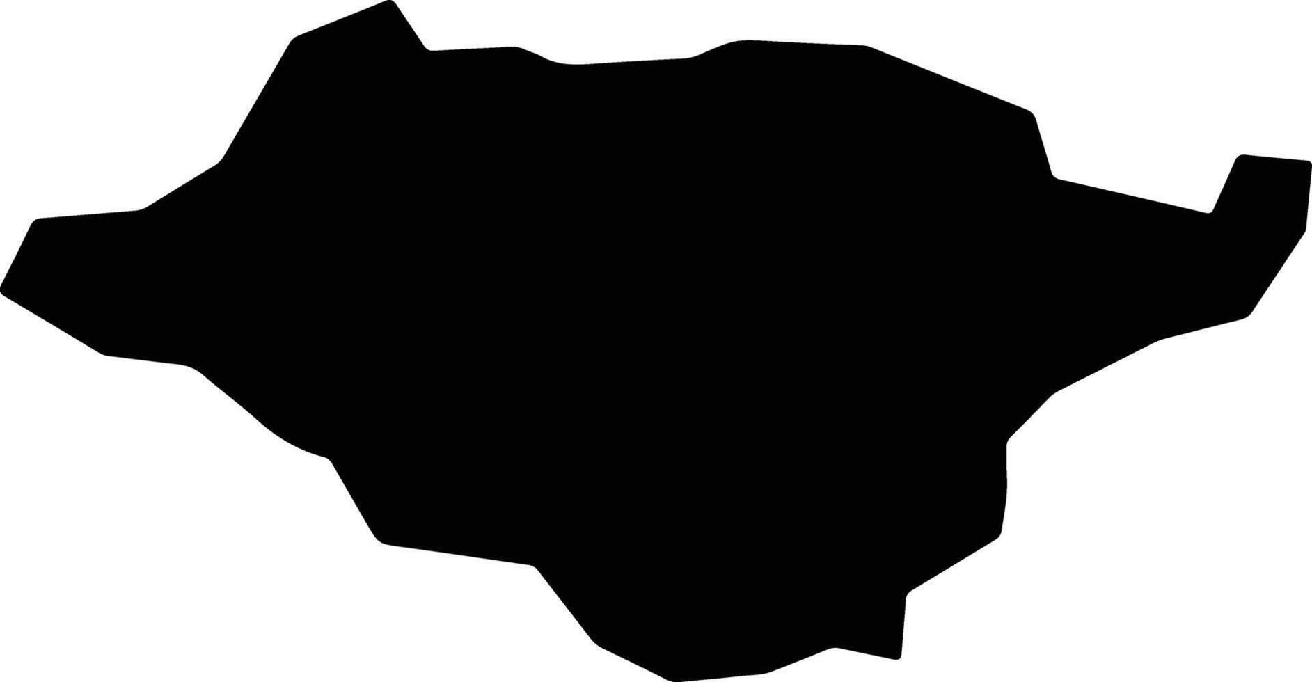 Shichinohe Japan silhouette map vector