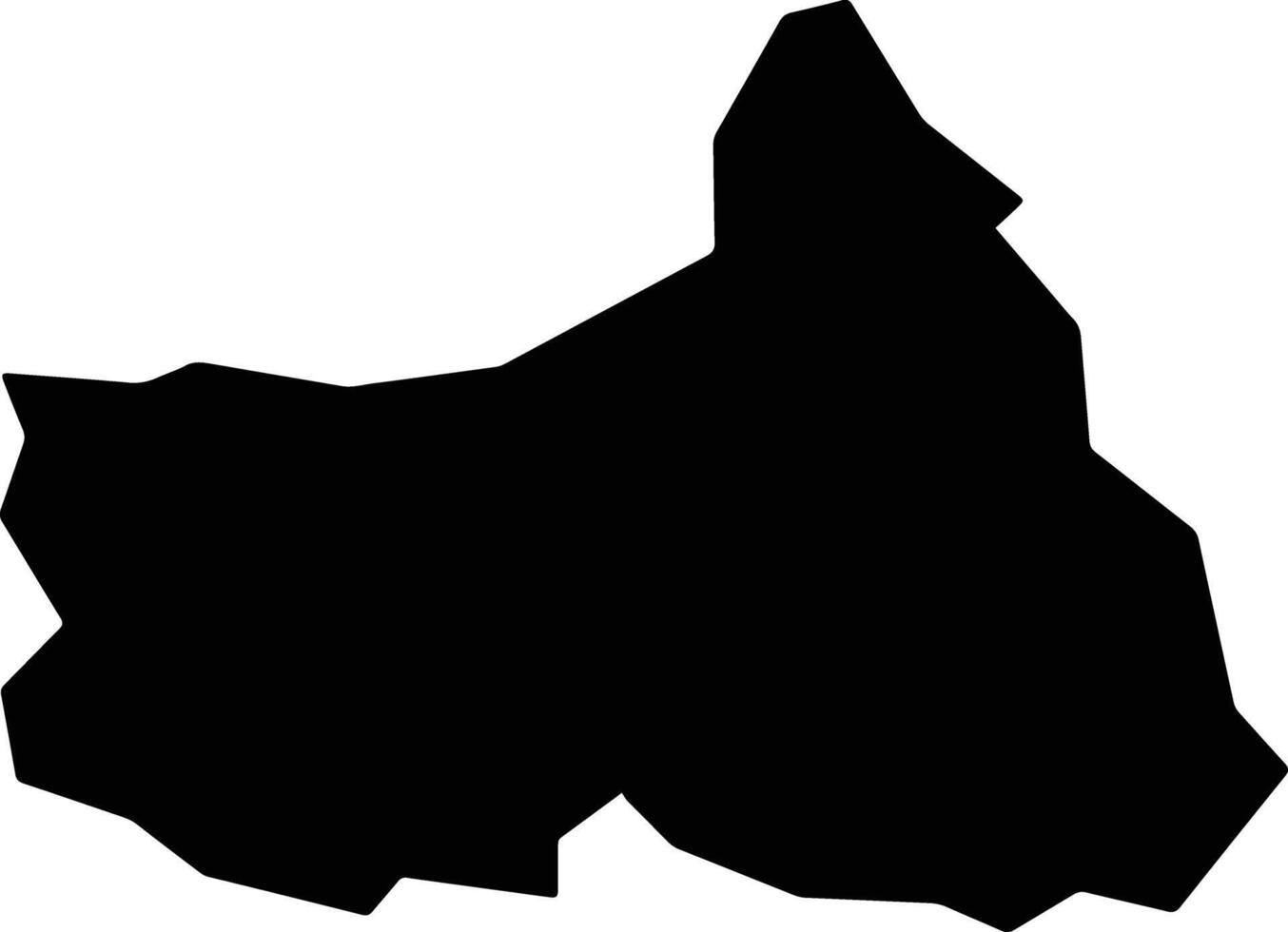 Shichikashuku Japan silhouette map vector