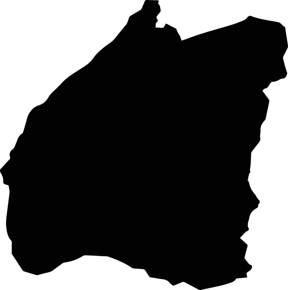 Shighnan Afghanistan silhouette map vector