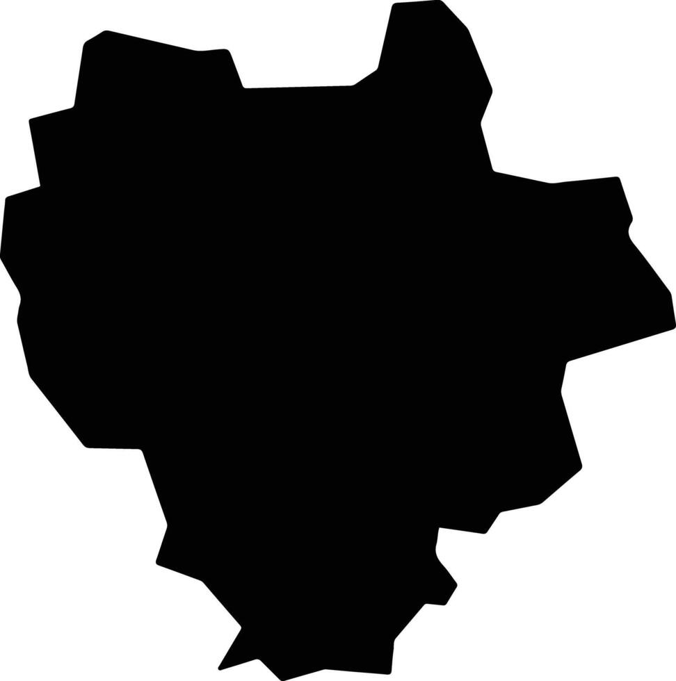 Shiiba Japan silhouette map vector
