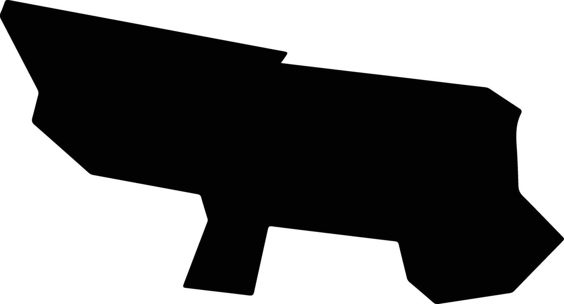Shihoro Japan silhouette map vector