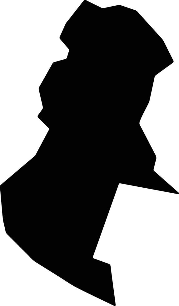 Shikaoi Japan silhouette map vector