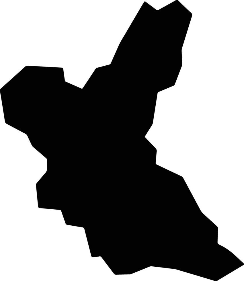 Shimada Japan silhouette map vector